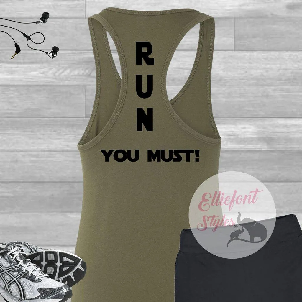 Yoda Inspired Running Shirt, Run Marathon Shirt